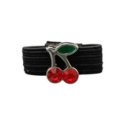 View of the Cherry Dubois Cheval Crop Charm on a white background