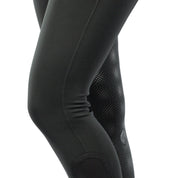 Close-up view of the silicone grip on the Black Equinavia Astrid Winter Full Seat Breeches