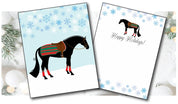 View of the Hunter Horse Horse Hollow Press Holiday Greeting Card