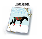 Front view of the Hunter Horse Horse Hollow Press Holiday Greeting Card Box Set