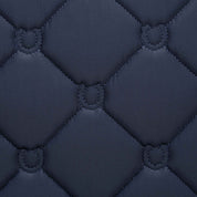 View of the quilting pattern on the Navy Equinavia Bergen Crystal Dressage Saddle Pad