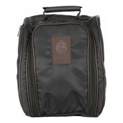 Front view of the Black Equinavia London Pro Helmet Bag on a plain background