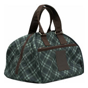 Angled front view of the Thyme/Lily Pad Equinavia Darby Helmet Bag on a plain background