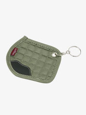 Full view of the Rosemary LeMieux Saddle Pad Key Ring on a plain background
