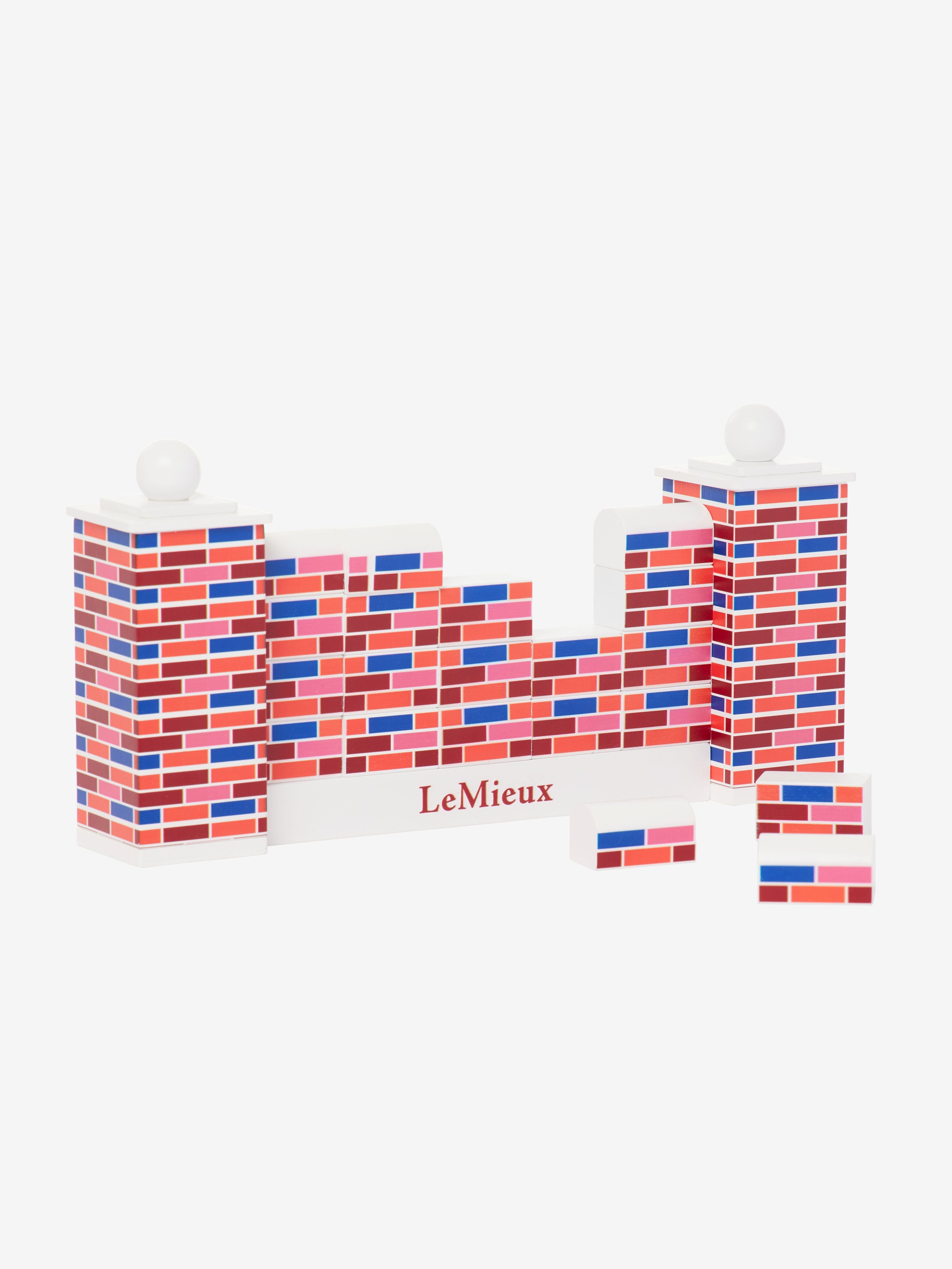 Front view of a disassembled LeMieux Toy Pony Puissance Wall on a white background