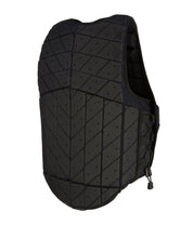 Back view of the Navy RaceSafe Motion3  Body Protector on a plain background