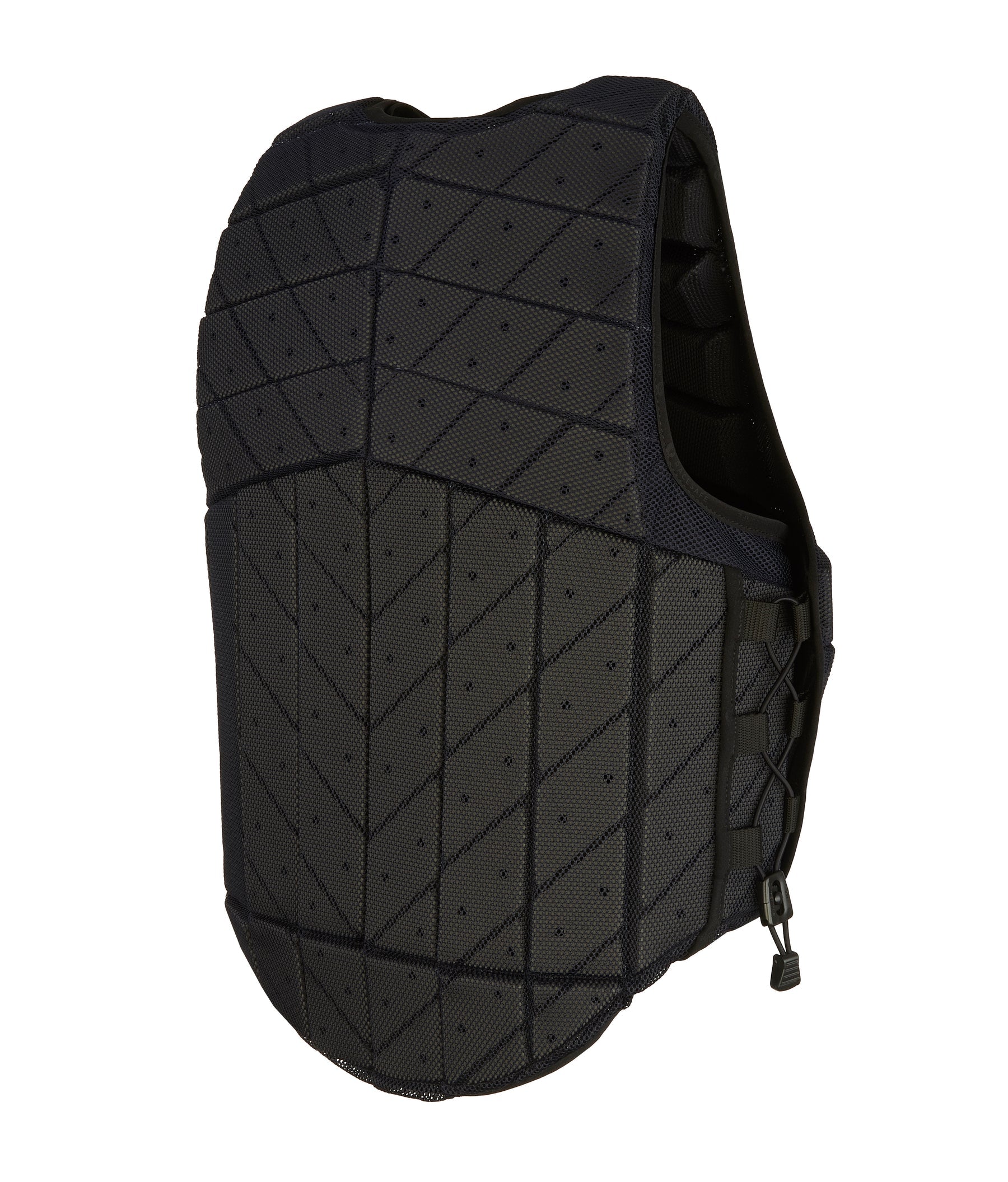 Back view of the Navy RaceSafe Motion3  Body Protector on a plain background