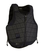 Front view of the Navy RaceSafe Motion3 Body Protector on a plain background