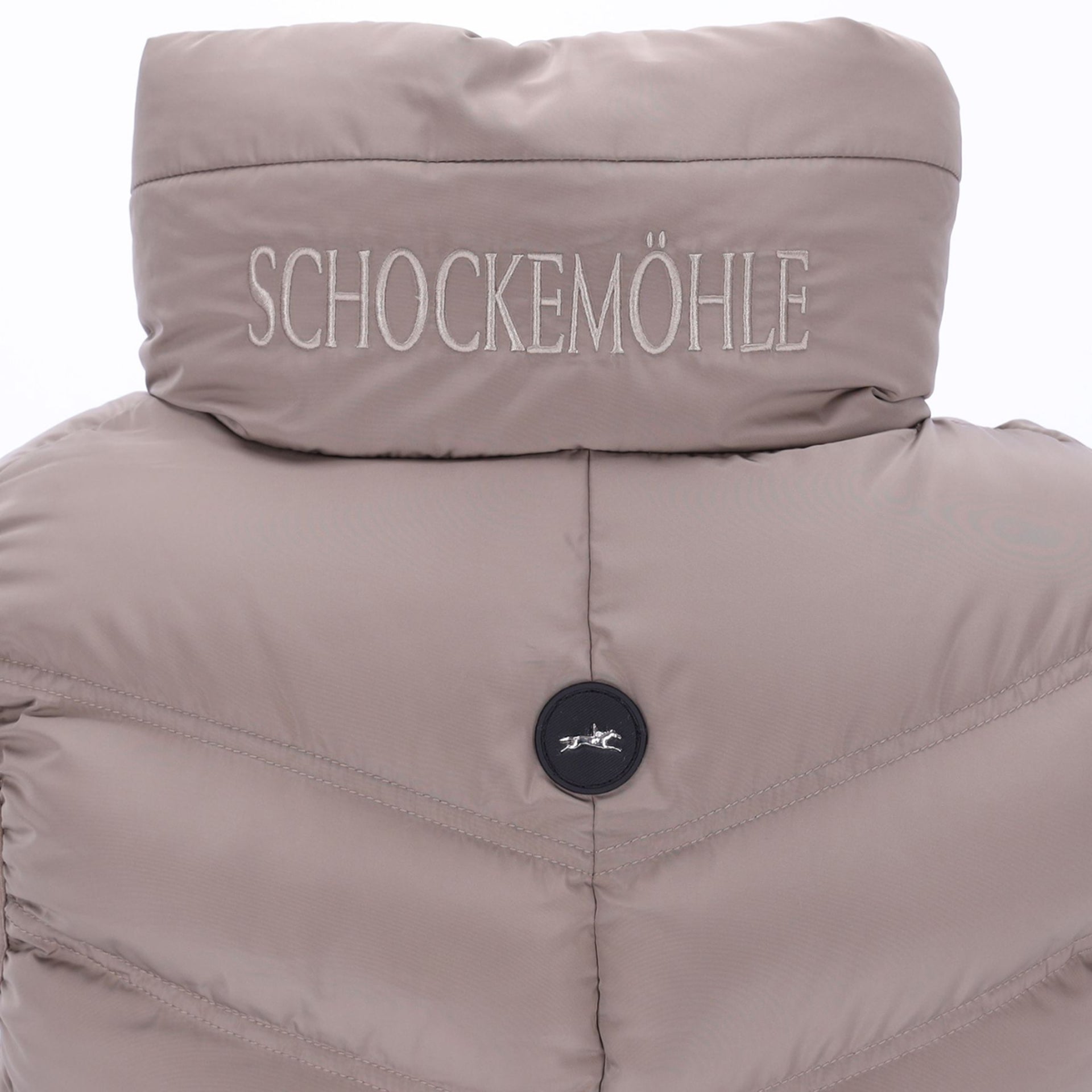 Close-up back view of the Hazel Schockemohle Marleen Vest on a white background
