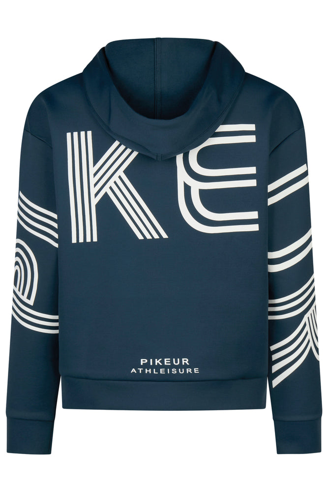 Back view of the Pine Green Pikeur Athleisure Zip Hoody on a white backround