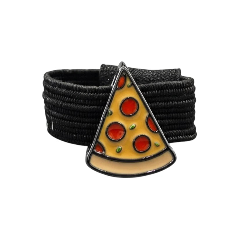 View of the Pizza Dubois Cheval Crop Charm on a white background