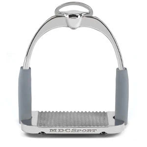 View of a MDC Super Sport Stirrup on a white background
