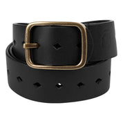 View of the Equinavia Milli Diamonds Leather Belt on a plain background