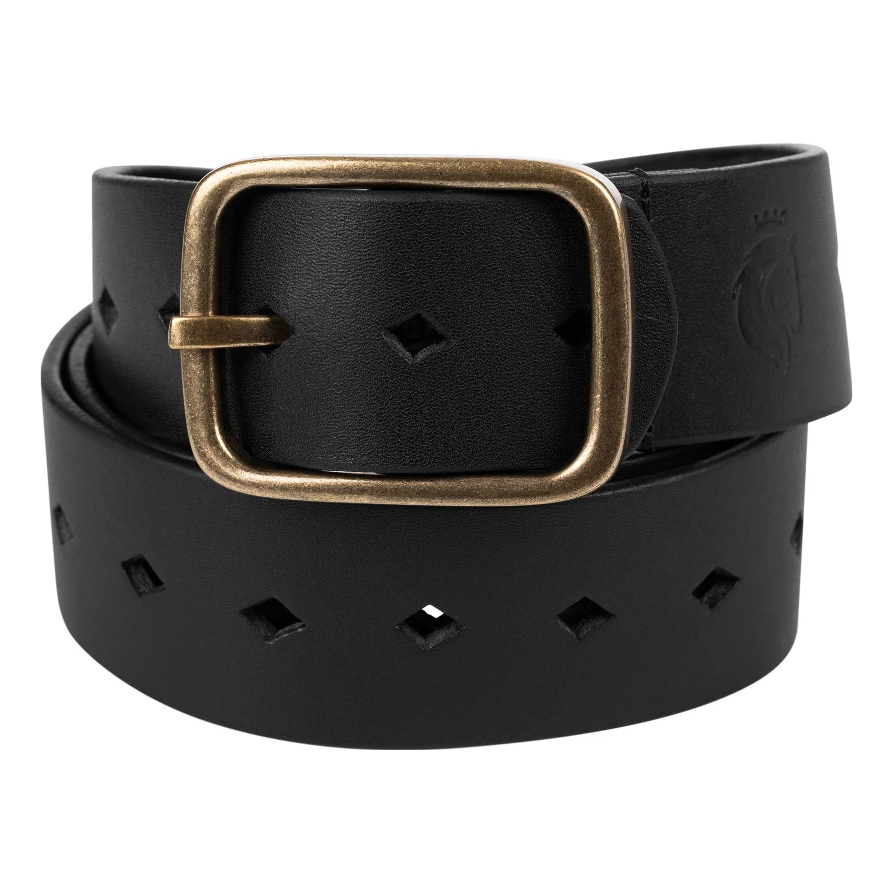 View of the Equinavia Milli Diamonds Leather Belt on a plain background