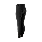 Angled back view of Black Equinavia Anna Tailored Full Seat Breech on a white background