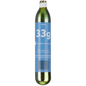 View of the 33 G Seaver Safefit Airbag CO2 Canister/Cartridge on a plain background