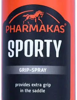 Front view of a can of Pharmakas Sporty Grip Spray
