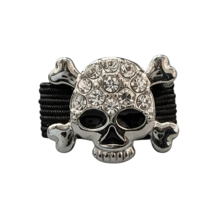 View of the Skull Dubois Cheval Crop Charm on a white background