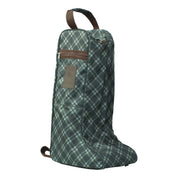 Angled front view of the Thyme/Lily Pad Equinavia Darby Boot Bag on a plain background