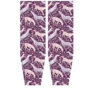Front view of the pattern on a pair of Essentials Posh Pony Boot Stuffers on a white background