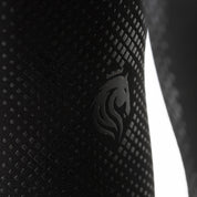 Close-up view of the silicone grip on the Black Equinavia Astrid Winter Full Seat Breeches