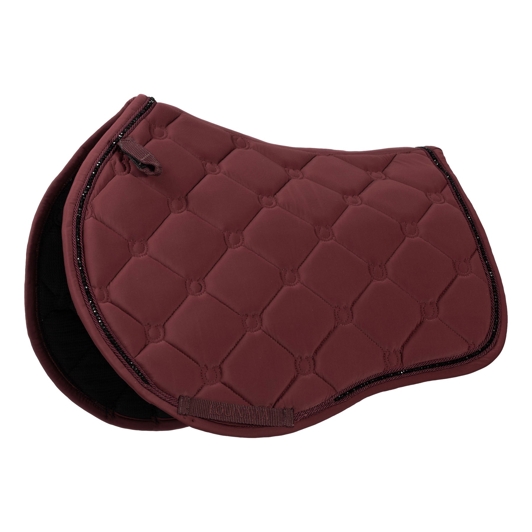 Side view of the Burgundy Equinavia Bergen Crystal All Purpose Pad on a white background