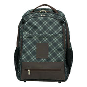 Front view of the Thyme/Lily Pad Equinavia Darby Backpack on a plain background